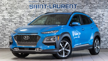 Hyundai Kona ULTIMATE AWD TOIT OUVRANT NAVIGATION BLUELINK CUIR 2018 AUCUN DOSSIER DE DOMMAGE - UN SEUL PROPRIETAIRE