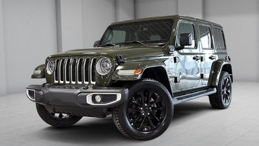 Jeep Wrangler 4xe Unlimited Sahara 2 TOITS HYBRID CAM GPS 2021 AUCUN DOSSIER DE DOMMAGE OU ACCIDENT