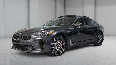 Kia Stinger GT ELITE SUEDE SIEGES CHAUFFANTS GPS CAM TOIT 2022 PLUS DE 150 VÉHCIULES SUR PLACE, VENEZ NOUS VOIR!