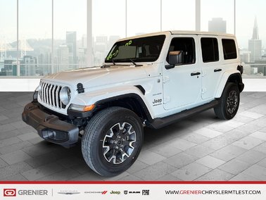 Wrangler 4-PORTES SAHARA + 4X4 + CUIR + CARPLAY