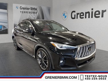 QX55 Sensory, Black on Red Interior, Bose Sound System