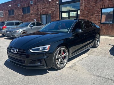 S5 Sportback Technik Black Optic Package Cuir Rouge