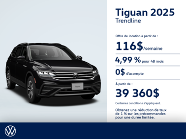 Procurez-vous le Volkswagen Tiguan 2025