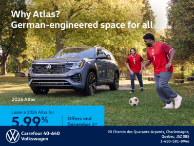 Get the 2026 Volkswagen Atlas