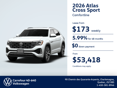Get the 2026 Volkswagen Atlas Cross Sport