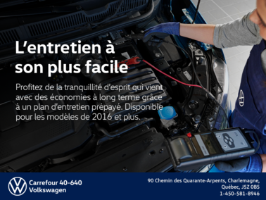 L'entretien à son plus facile