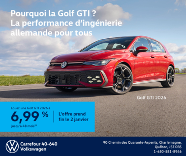 Procurez-vous la Volkswagen Golf Gti 2026