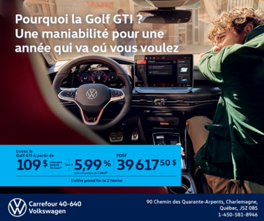 Procurez-vous la Volkswagen Golf Gti 2026