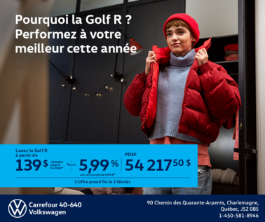 Procurez-vous la Volkswagen Golf R 2026