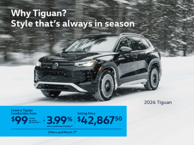 Get the 2026 Volkswagen Tiguan