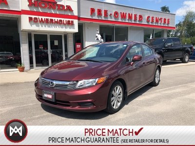 2012 Honda Civic Sdn EX! SUNROOF! BLUETOOTH! CRUISE CONTROL! A/C!