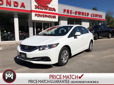 2013 Honda Civic Sdn LX* LOW KM'S! BLUETOOTH! HEATED SEATS! AUTO!