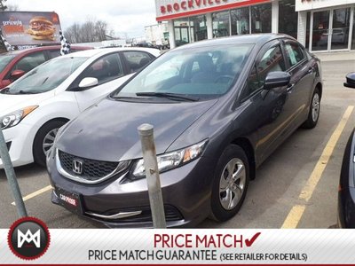 Honda Civic Sedan LX* $60.23 WEEKLY! LOW KM'S! AUTO! BACK UP CAM! AC 2015