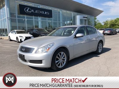 2009 Infiniti G37 Sedan AWD - LOW KM - MINT - NO ACCIDENTS