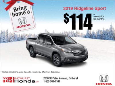 Lease the 2019 Honda Ridgeline!