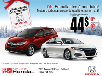 L'événement mensuel chez Honda!