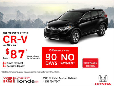 Lease the 2019 Honda CR-V !
