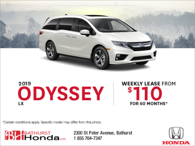 Lease the 2019 Honda Odyssey!