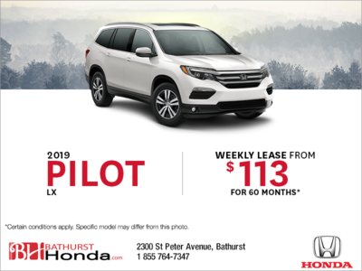Lease the 2019 Honda Pilot!