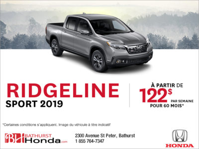 Louez la Honda Ridgeline 2019!