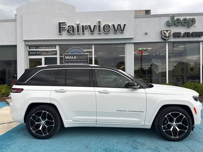 2023 Jeep Grand Cherokee 4xe Summit Reserve Upgraded leather  Macintosh audio system three TVs full roof