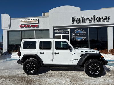 2024 Jeep Wrangler 4xe Rubicon Demo with 21,000 off sky, active roof, winch, steel bumpers sticker prices, 88K