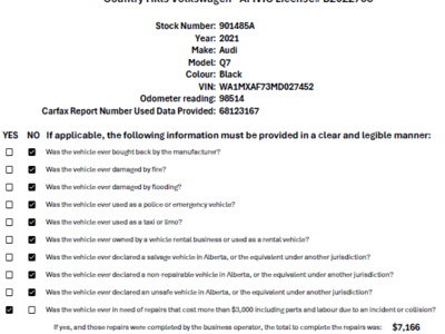 2021 Audi Q7 in Calgary, Alberta