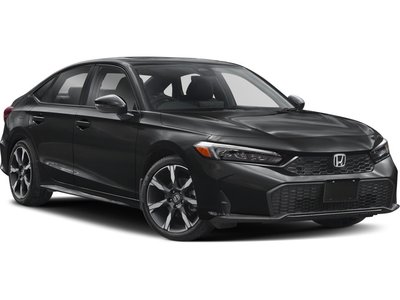 2025 Honda Civic Sedan Hybrid Sport Touring | Lthr | Sunroof | Warranty to 2030 Clean Carfax | One Owner | Dealer Serviced