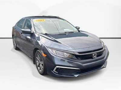 2021 Honda Civic Sedan | EX | PWR MOONROOF| REMOTE START | B/T | PWR MOONROOF | USB | APPLE CAR PLAY / ANDROID AUTO | HEATED FRONT SEATS | AUTO LIGHTS & HIGH BEAMS |