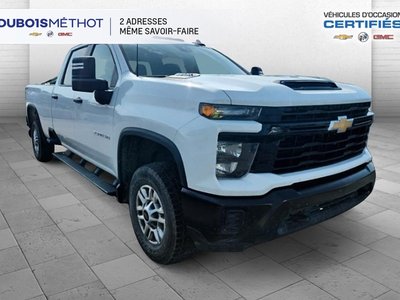 2024 Chevrolet Silverado 2500HD WORK TRUCK, V8 6.6L A ESSENCE, CREW, GAS 4X4 !!!