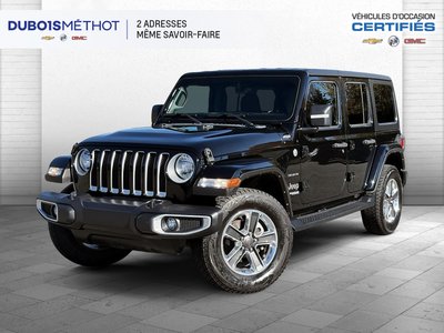 Jeep Wrangler UNLIMITED SAHARA, V6 3.6L, 2 TOITS, 4X4, AUTO !!! 2021 SUPER PROPRE !!!
