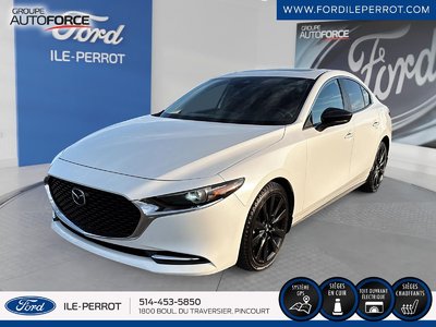Mazda 3 GT W/TURBO 2021 GT/AWD/NAVIGATION/TOIT OUVRANT/CUIR/SIÈGES CHAUFFANTS/VOLANT CHAUFFANT/CAMÉRA 360°