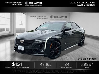 2020 Cadillac CT4 AWD in Brampton, Ontario