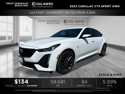 2022 Cadillac CT5 in Toronto, Ontario