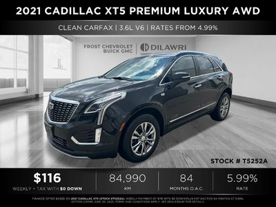 2021 Cadillac XT5 in Mississauga, Ontario