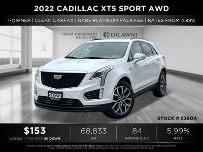 2022 Cadillac XT5 in Brampton, Ontario