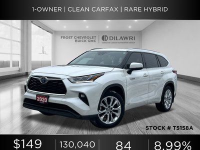 2020 Toyota Highlander hybrid in Mississauga, Ontario