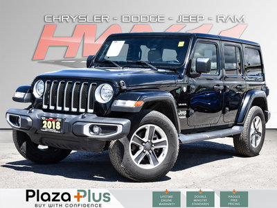 2018 Jeep Wrangler Unlimited Sahara LEATHER SEATS | LOW KM | ALLOY RIMS
