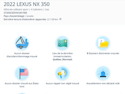 2022 Lexus NX in Laval, Quebec