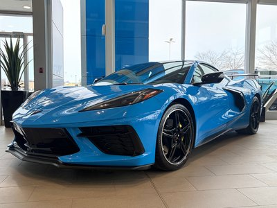 Chevrolet Corvette 3LT, AILERON ET TOIT CARBONE, SIÈGES VENTILLÉS 2023 JAMAIS ACCIDENTÉ