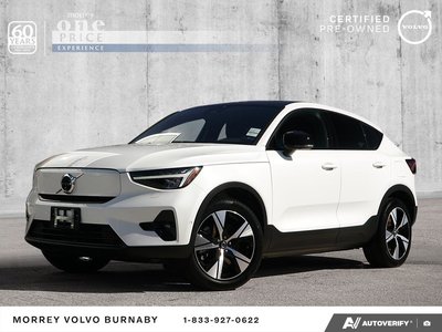 2024 Volvo C40 Recharge Pure Electric Plus Single Motor - Fully Electric Low Mileage // HOV LANE ACCESS