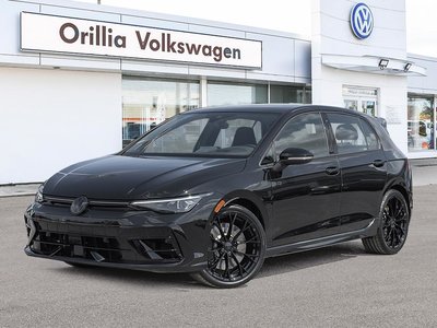 2025 Volkswagen Golf R Black Edition Akrapovic Exhaust / Mythos Black Metallic