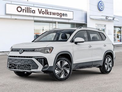 2025 Volkswagen Taos Comfortline Pano Roof Package / Pure White