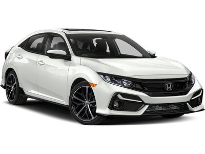 2020 Honda Civic Hatchback Sport | Roof | Cam | USB | Bluetooth | HtdSeats Clean CarFax | Local Owner