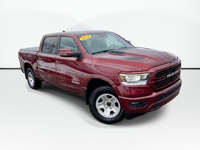 2024 Ram 1500 LARAMIE | Leather | Cam | ParkSensor | HtdMirrors Warranty to 2029 | Clean CarFax | Well Serviced | Local One Owner