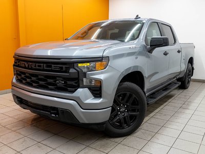 Chevrolet Silverado 1500 CUSTOM CREW 4X4 *BEDLINER* GR REMORQ CARPLAY WIFI 2024
