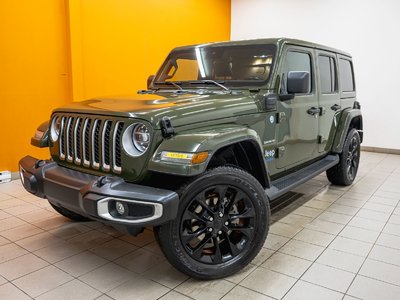 Jeep Wrangler 4xe SAHARA 4X4 GR SÉCURITÉ *NAV* CUIR SIÈGES CHAUFF 2021