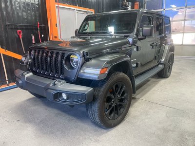 Jeep Wrangler 4xe SAHARA 4X4 *CUIR* NAV SIÈGES CHAUFF GR. SÉCURITÉ 2021