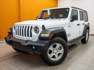 Jeep Wrangler Unlimited SPORT 4X4 V6 *SIÈGES / VOLANT CHAUFF* CARPLAY USB 2020