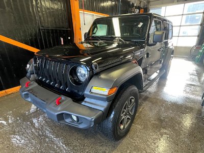 Jeep Wrangler SPORT 4X4 V6 *NAV* GR REMORQ CARPLAY TOIT DUR 2021